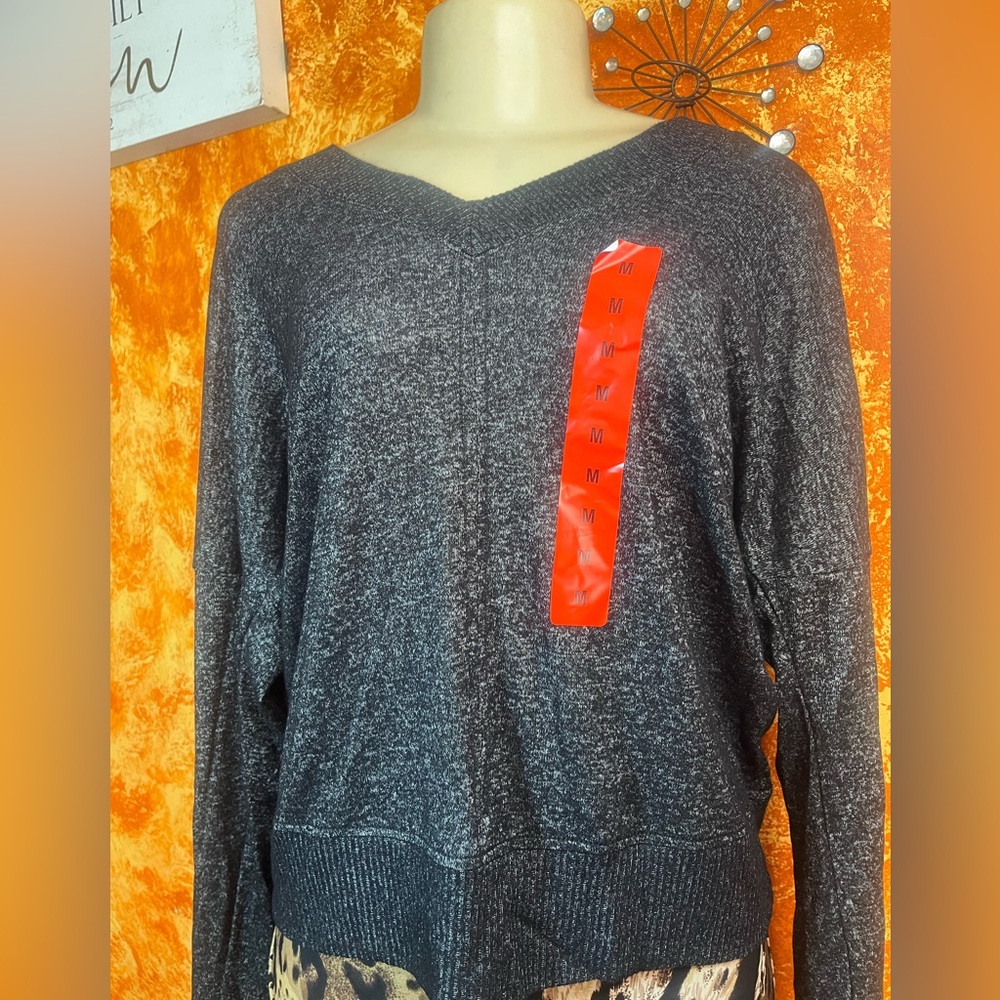Buffalo David Bitton Charcoal V-Neck Sweater